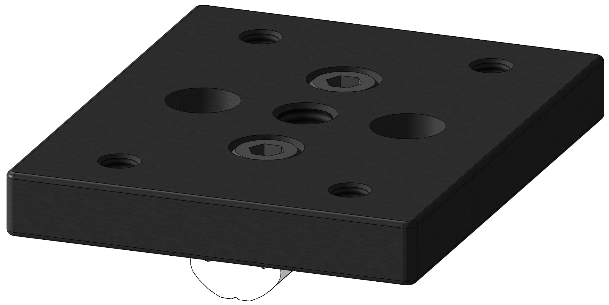 40 x 80 M12 Stem/Plate Caster Mounting Kit